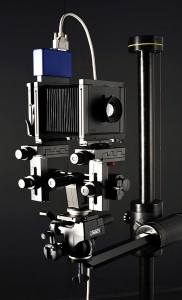 Sinar X 4×5 view camera with BetterLight Super 8K digital scanning back Sinar X 4×5 view camera with BetterLight Super 8K digital scanning back used for fine art scanning